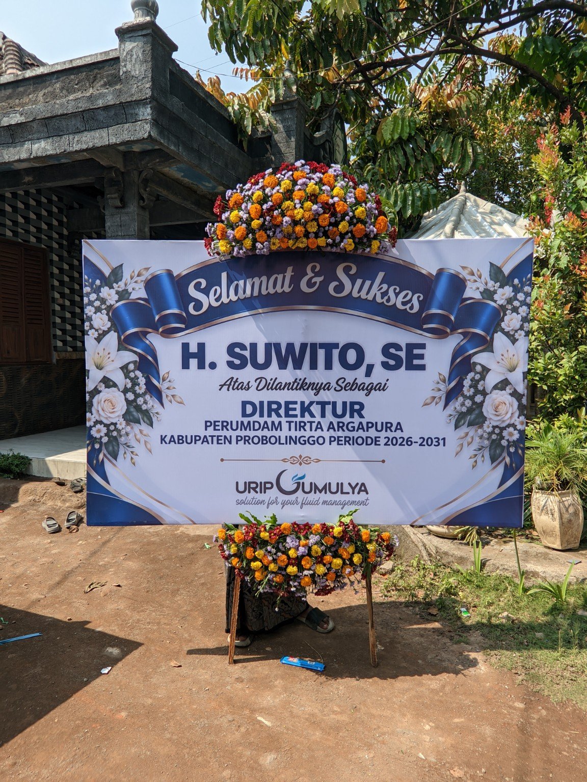Papan ucapan selamat dan sukses Probolinggo
